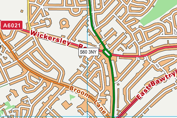 S60 3NY map - OS VectorMap District (Ordnance Survey) S60 3NY map - OS VectorMap District (Ordnance Survey)