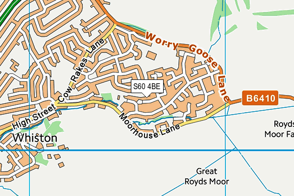 S60 4BE map - OS VectorMap District (Ordnance Survey) S60 4BE map - OS VectorMap District (Ordnance Survey)