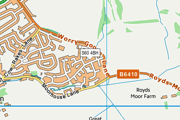 S60 4BH map - OS VectorMap District (Ordnance Survey) S60 4BH map - OS VectorMap District (Ordnance Survey)