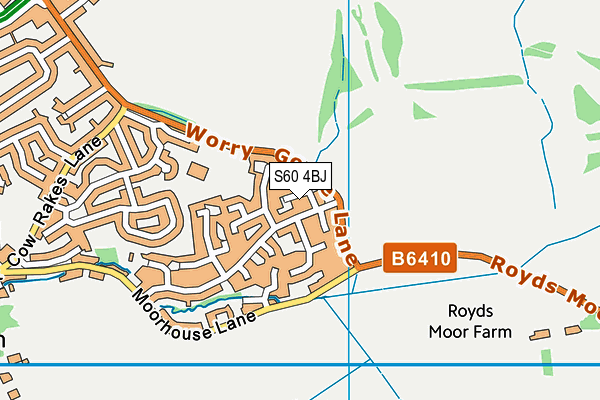 S60 4BJ map - OS VectorMap District (Ordnance Survey) S60 4BJ map - OS VectorMap District (Ordnance Survey)