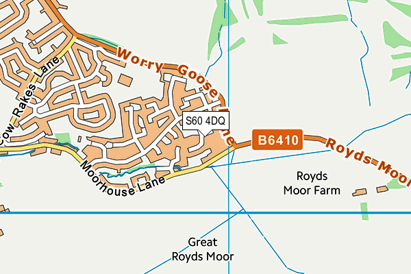 S60 4DQ map - OS VectorMap District (Ordnance Survey) S60 4DQ map - OS VectorMap District (Ordnance Survey)