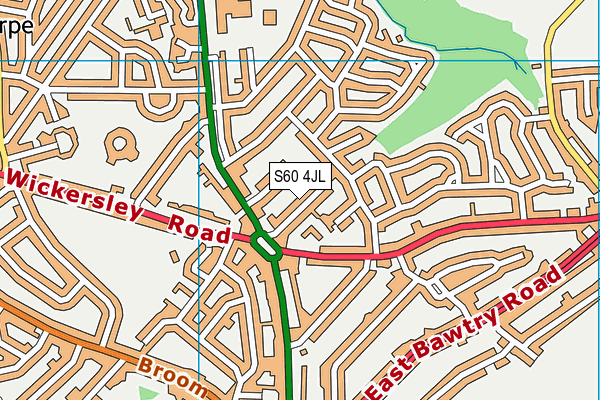 S60 4JL map - OS VectorMap District (Ordnance Survey) S60 4JL map - OS VectorMap District (Ordnance Survey)