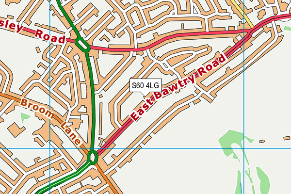 S60 4LG map - OS VectorMap District (Ordnance Survey) S60 4LG map - OS VectorMap District (Ordnance Survey)