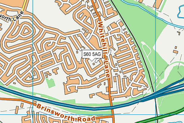S60 5AG map - OS VectorMap District (Ordnance Survey) S60 5AG map - OS VectorMap District (Ordnance Survey)