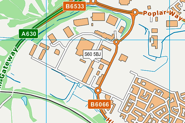 S60 5BJ map - OS VectorMap District (Ordnance Survey) S60 5BJ map - OS VectorMap District (Ordnance Survey)