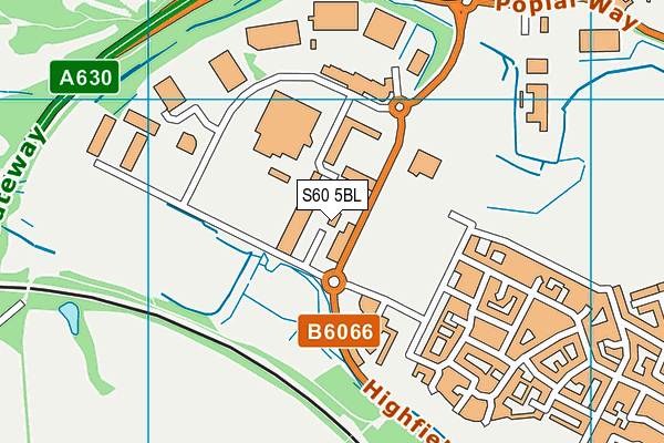 S60 5BL map - OS VectorMap District (Ordnance Survey) S60 5BL map - OS VectorMap District (Ordnance Survey)