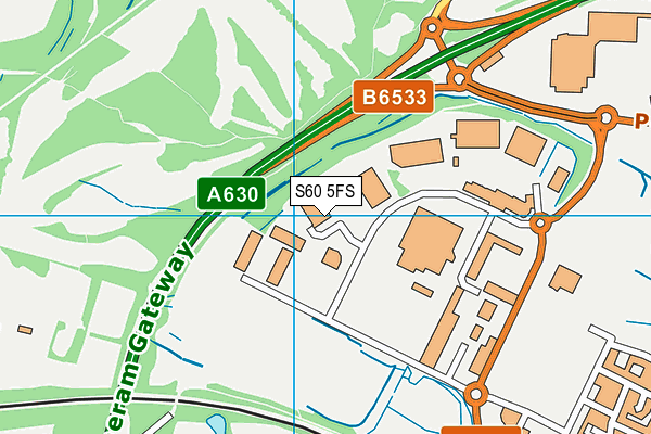 S60 5FS map - OS VectorMap District (Ordnance Survey) S60 5FS map - OS VectorMap District (Ordnance Survey)