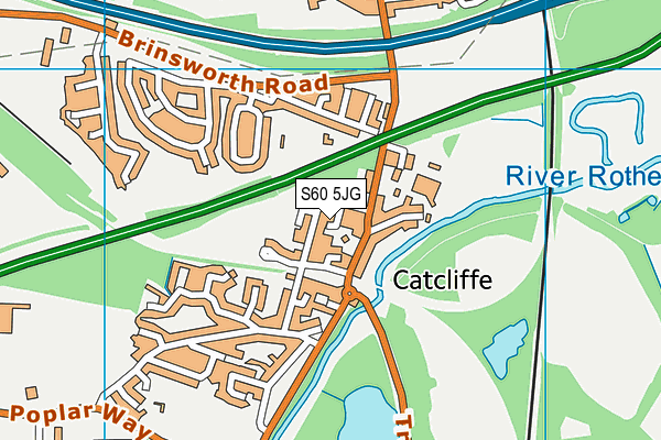S60 5JG map - OS VectorMap District (Ordnance Survey) S60 5JG map - OS VectorMap District (Ordnance Survey)