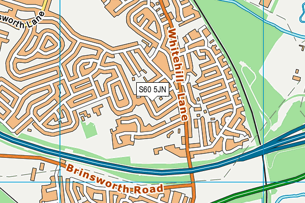 S60 5JN map - OS VectorMap District (Ordnance Survey) S60 5JN map - OS VectorMap District (Ordnance Survey)