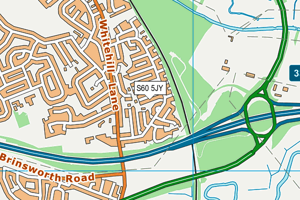 S60 5JY map - OS VectorMap District (Ordnance Survey) S60 5JY map - OS VectorMap District (Ordnance Survey)