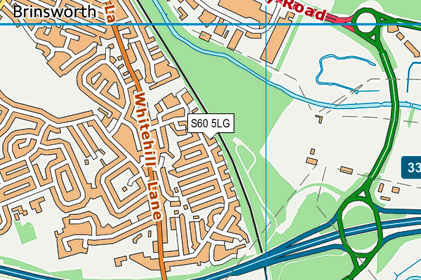 S60 5LG map - OS VectorMap District (Ordnance Survey) S60 5LG map - OS VectorMap District (Ordnance Survey)