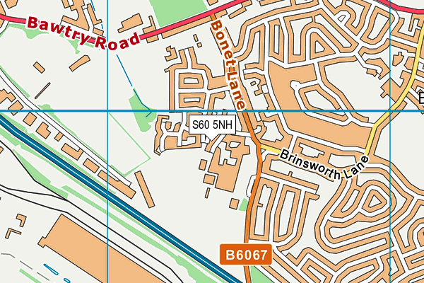 S60 5NH map - OS VectorMap District (Ordnance Survey) S60 5NH map - OS VectorMap District (Ordnance Survey)