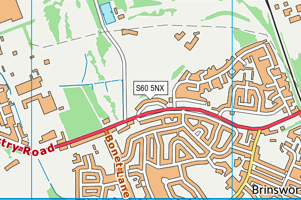 S60 5NX map - OS VectorMap District (Ordnance Survey) S60 5NX map - OS VectorMap District (Ordnance Survey)