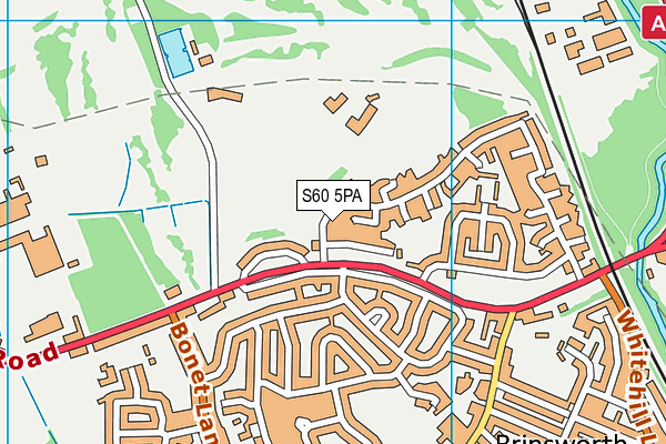 S60 5PA map - OS VectorMap District (Ordnance Survey) S60 5PA map - OS VectorMap District (Ordnance Survey)