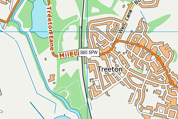 S60 5PW map - OS VectorMap District (Ordnance Survey) S60 5PW map - OS VectorMap District (Ordnance Survey)