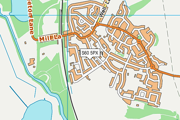S60 5PX map - OS VectorMap District (Ordnance Survey) S60 5PX map - OS VectorMap District (Ordnance Survey)