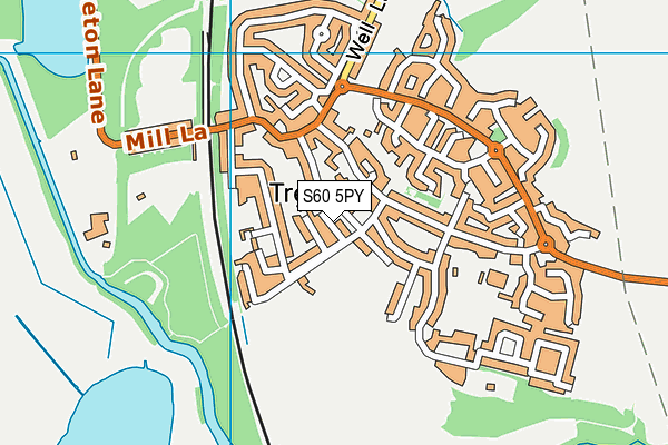S60 5PY map - OS VectorMap District (Ordnance Survey) S60 5PY map - OS VectorMap District (Ordnance Survey)