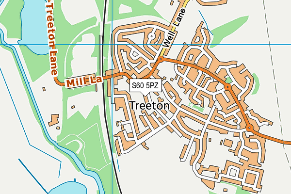 S60 5PZ map - OS VectorMap District (Ordnance Survey) S60 5PZ map - OS VectorMap District (Ordnance Survey)