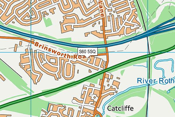 S60 5SQ map - OS VectorMap District (Ordnance Survey) S60 5SQ map - OS VectorMap District (Ordnance Survey)