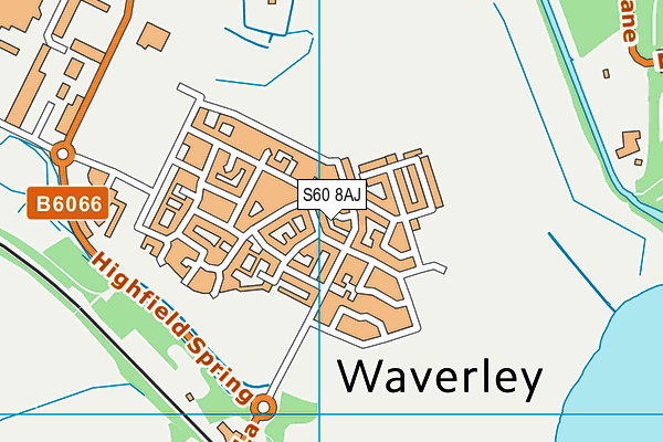 S60 8AJ map - OS VectorMap District (Ordnance Survey) S60 8AJ map - OS VectorMap District (Ordnance Survey)