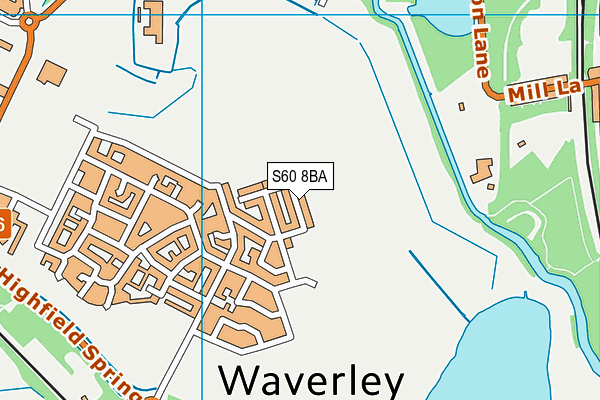 S60 8BA map - OS VectorMap District (Ordnance Survey) S60 8BA map - OS VectorMap District (Ordnance Survey)