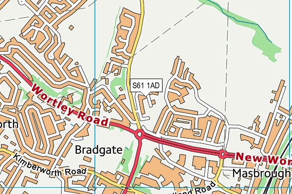 S61 1AD map - OS VectorMap District (Ordnance Survey) S61 1AD map - OS VectorMap District (Ordnance Survey)