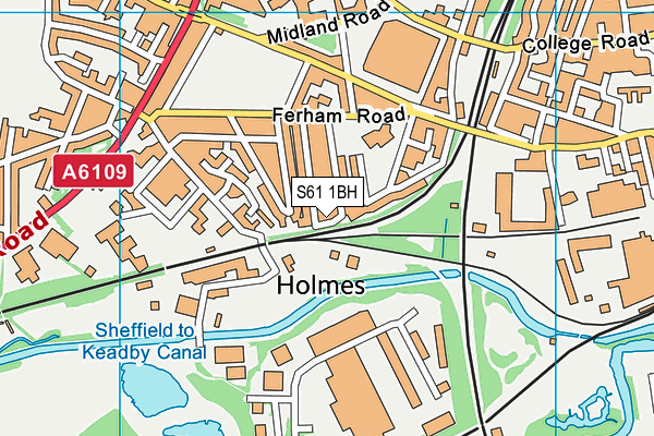 S61 1BH map - OS VectorMap District (Ordnance Survey) S61 1BH map - OS VectorMap District (Ordnance Survey)