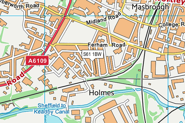 S61 1BW map - OS VectorMap District (Ordnance Survey) S61 1BW map - OS VectorMap District (Ordnance Survey)