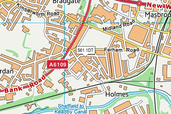S61 1DT map - OS VectorMap District (Ordnance Survey) S61 1DT map - OS VectorMap District (Ordnance Survey)