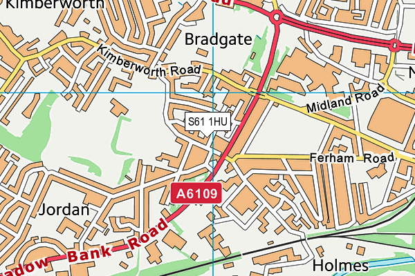 S61 1HU map - OS VectorMap District (Ordnance Survey) S61 1HU map - OS VectorMap District (Ordnance Survey)