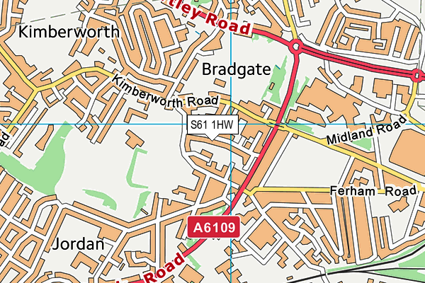 S61 1HW map - OS VectorMap District (Ordnance Survey) S61 1HW map - OS VectorMap District (Ordnance Survey)
