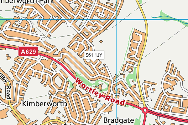 S61 1JY map - OS VectorMap District (Ordnance Survey) S61 1JY map - OS VectorMap District (Ordnance Survey)