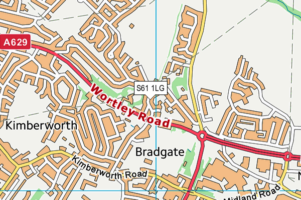 S61 1LG map - OS VectorMap District (Ordnance Survey) S61 1LG map - OS VectorMap District (Ordnance Survey)