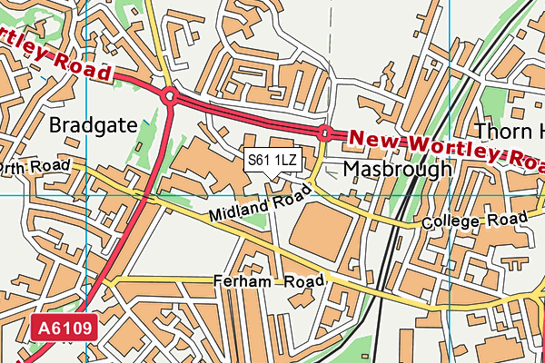 S61 1LZ map - OS VectorMap District (Ordnance Survey) S61 1LZ map - OS VectorMap District (Ordnance Survey)