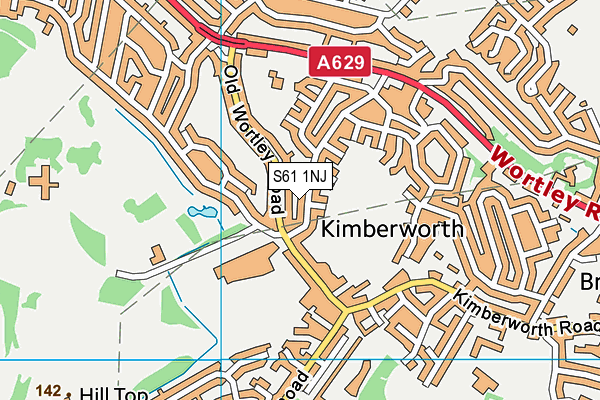 S61 1NJ map - OS VectorMap District (Ordnance Survey) S61 1NJ map - OS VectorMap District (Ordnance Survey)