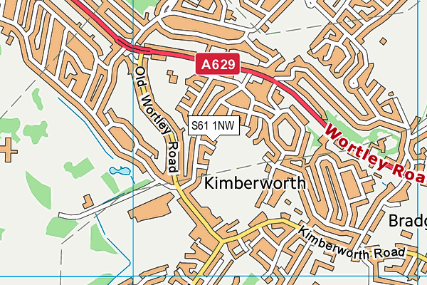S61 1NW map - OS VectorMap District (Ordnance Survey) S61 1NW map - OS VectorMap District (Ordnance Survey)