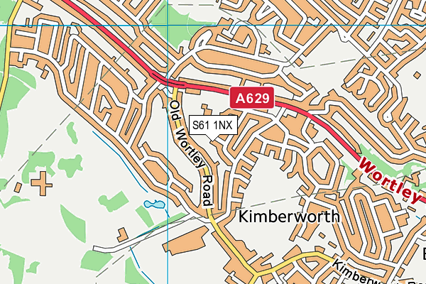 S61 1NX map - OS VectorMap District (Ordnance Survey) S61 1NX map - OS VectorMap District (Ordnance Survey)