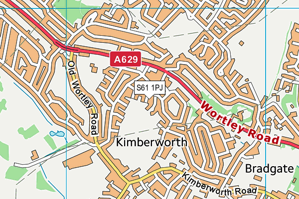 S61 1PJ map - OS VectorMap District (Ordnance Survey) S61 1PJ map - OS VectorMap District (Ordnance Survey)