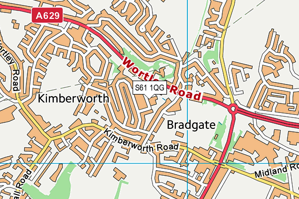 S61 1QG map - OS VectorMap District (Ordnance Survey) S61 1QG map - OS VectorMap District (Ordnance Survey)
