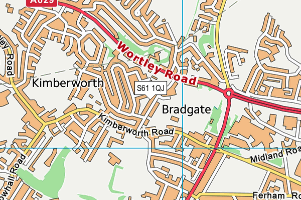 S61 1QJ map - OS VectorMap District (Ordnance Survey) S61 1QJ map - OS VectorMap District (Ordnance Survey)