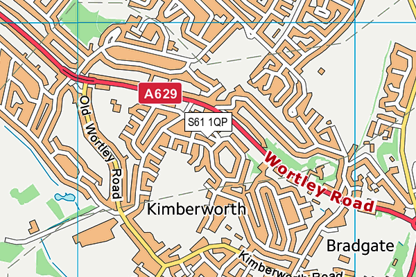 S61 1QP map - OS VectorMap District (Ordnance Survey) S61 1QP map - OS VectorMap District (Ordnance Survey)