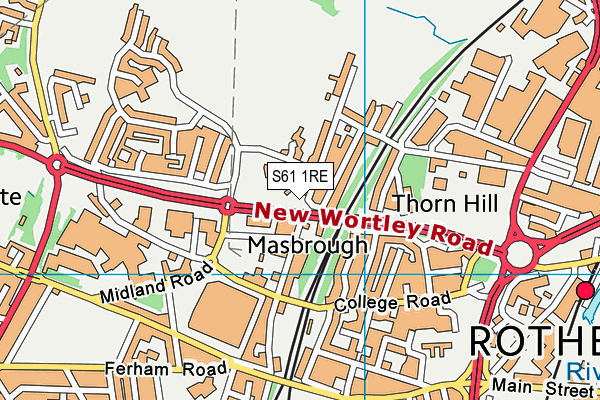 S61 1RE map - OS VectorMap District (Ordnance Survey) S61 1RE map - OS VectorMap District (Ordnance Survey)