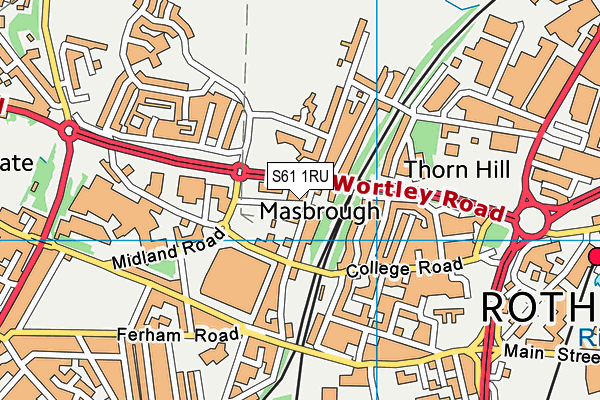 S61 1RU map - OS VectorMap District (Ordnance Survey) S61 1RU map - OS VectorMap District (Ordnance Survey)