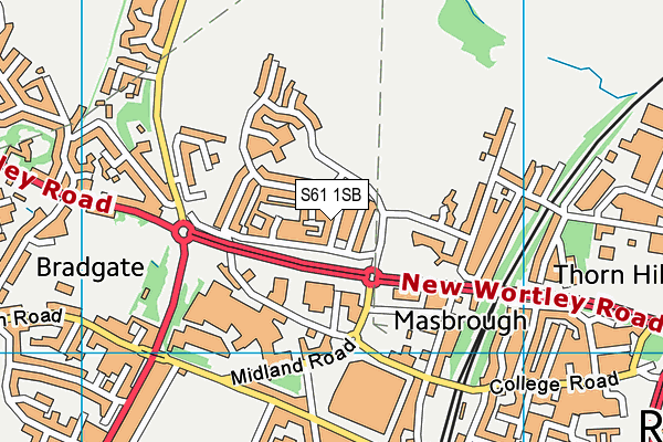 S61 1SB map - OS VectorMap District (Ordnance Survey) S61 1SB map - OS VectorMap District (Ordnance Survey)