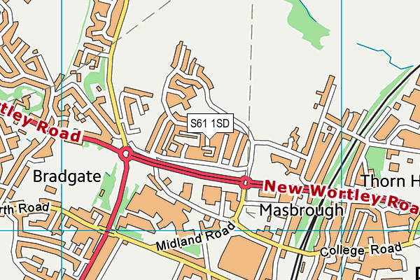S61 1SD map - OS VectorMap District (Ordnance Survey) S61 1SD map - OS VectorMap District (Ordnance Survey)