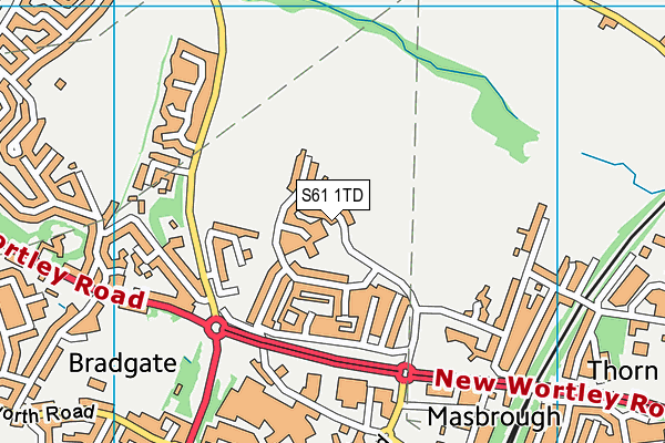 S61 1TD map - OS VectorMap District (Ordnance Survey) S61 1TD map - OS VectorMap District (Ordnance Survey)
