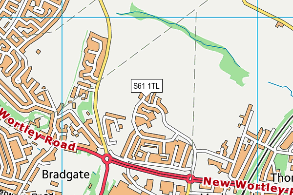 S61 1TL map - OS VectorMap District (Ordnance Survey) S61 1TL map - OS VectorMap District (Ordnance Survey)
