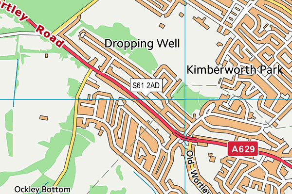 S61 2AD map - OS VectorMap District (Ordnance Survey) S61 2AD map - OS VectorMap District (Ordnance Survey)
