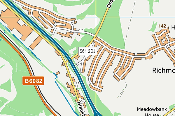 S61 2DJ map - OS VectorMap District (Ordnance Survey) S61 2DJ map - OS VectorMap District (Ordnance Survey)