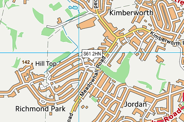 S61 2HN map - OS VectorMap District (Ordnance Survey) S61 2HN map - OS VectorMap District (Ordnance Survey)